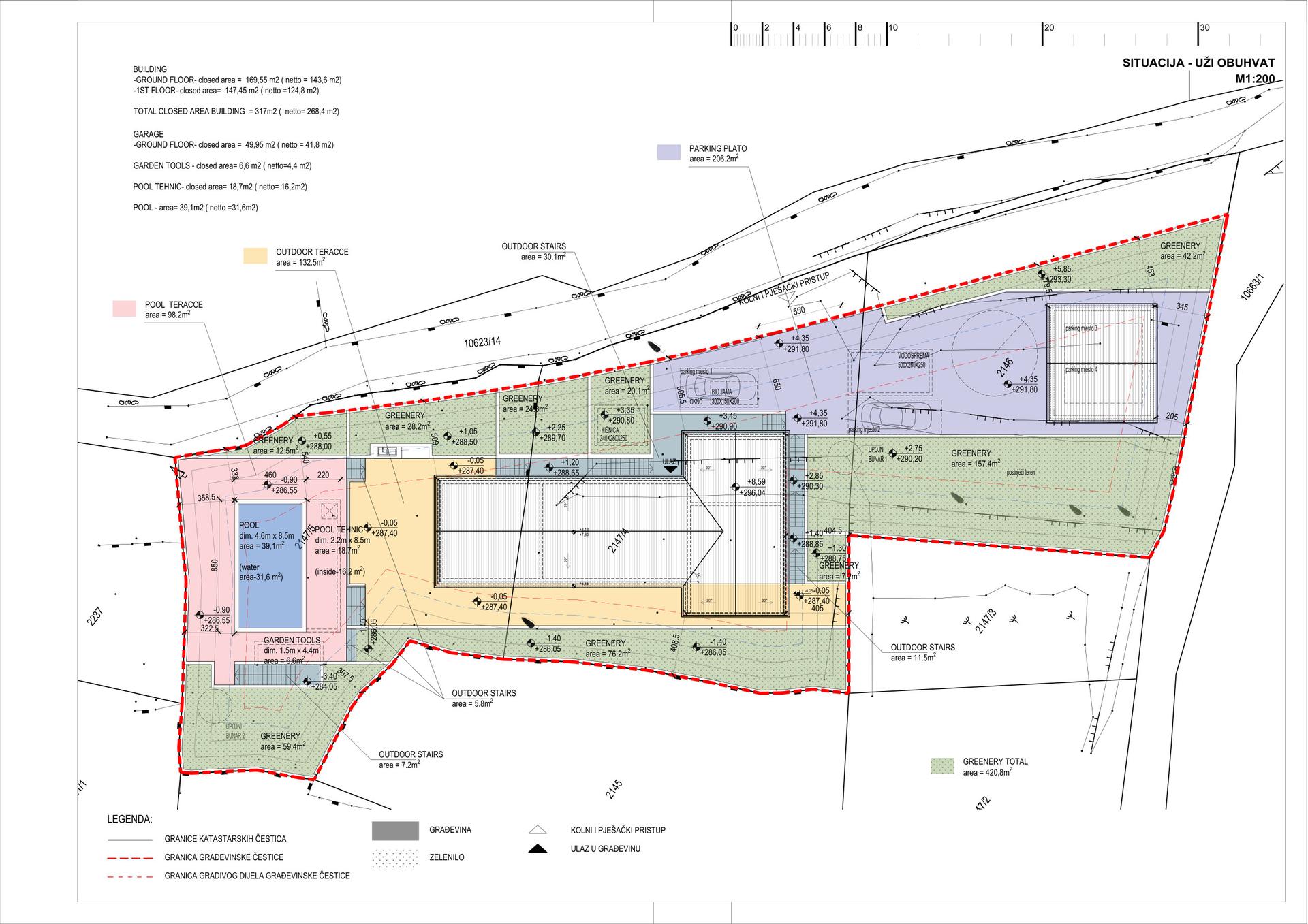 Lageplan – Villa Rustica